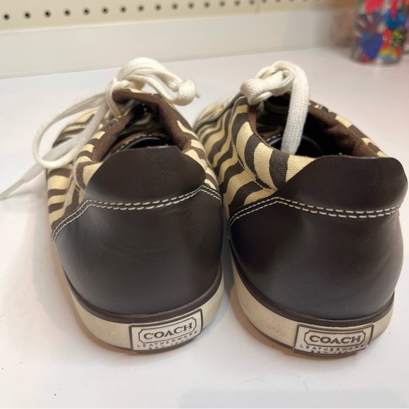 Coach | Barrett Zebra Print Sneakers - Picture 4 of 6
